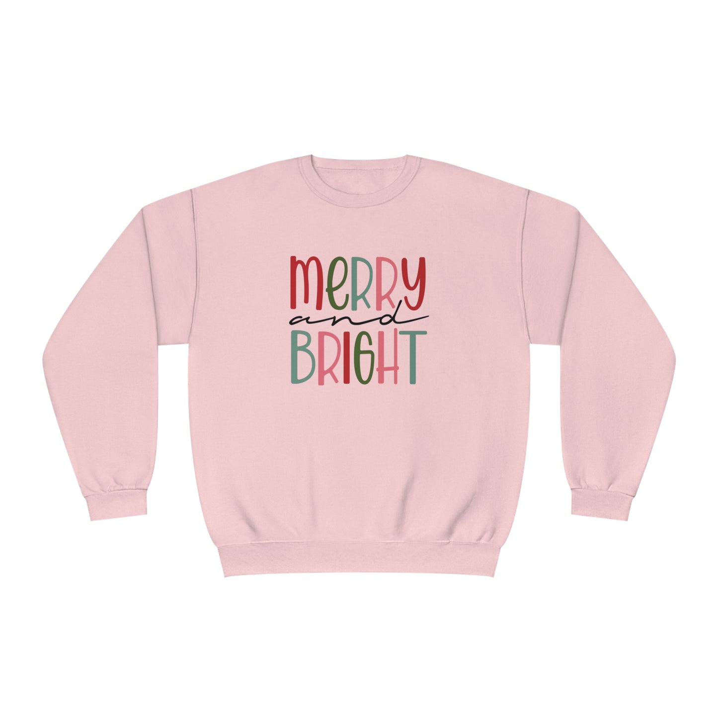 Merry and Bright Multicolored Crewneck Sweatshirt