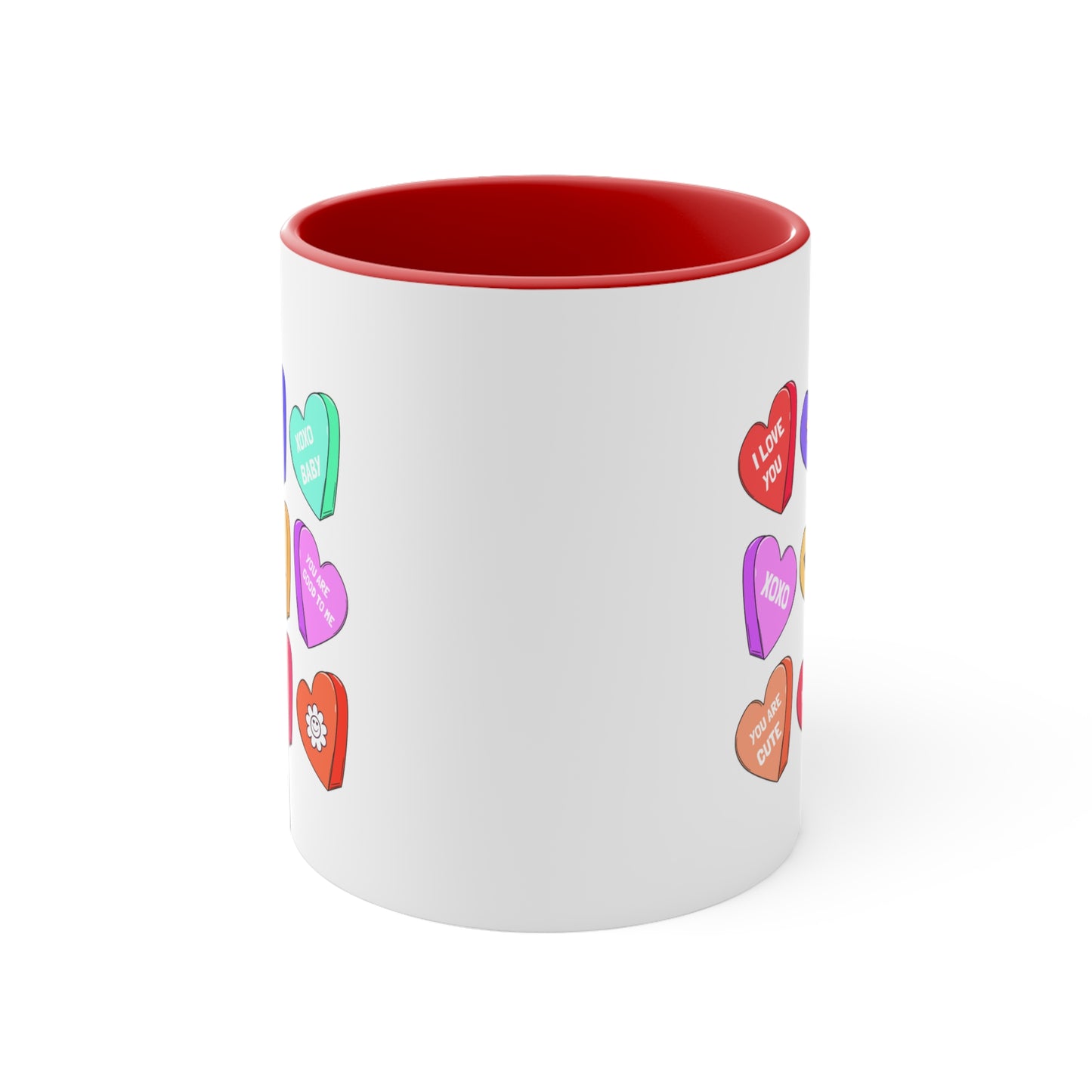 Candy Hearts Valentine's Day Accent Coffee Mug