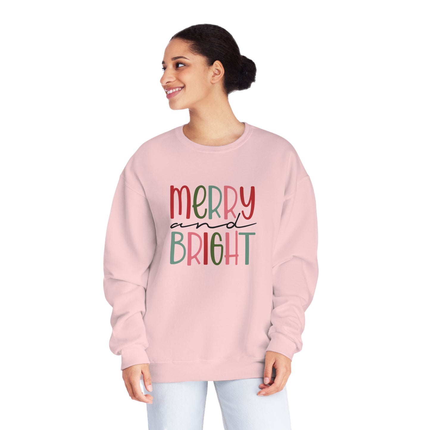 Merry and Bright Multicolored Crewneck Sweatshirt