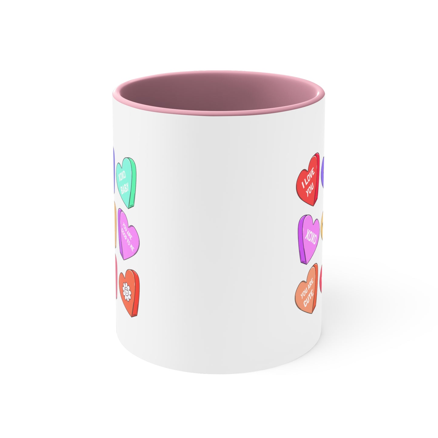 Candy Hearts Valentine's Day Accent Coffee Mug