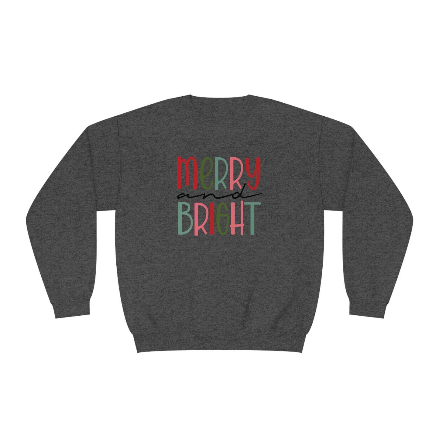 Merry and Bright Multicolored Crewneck Sweatshirt