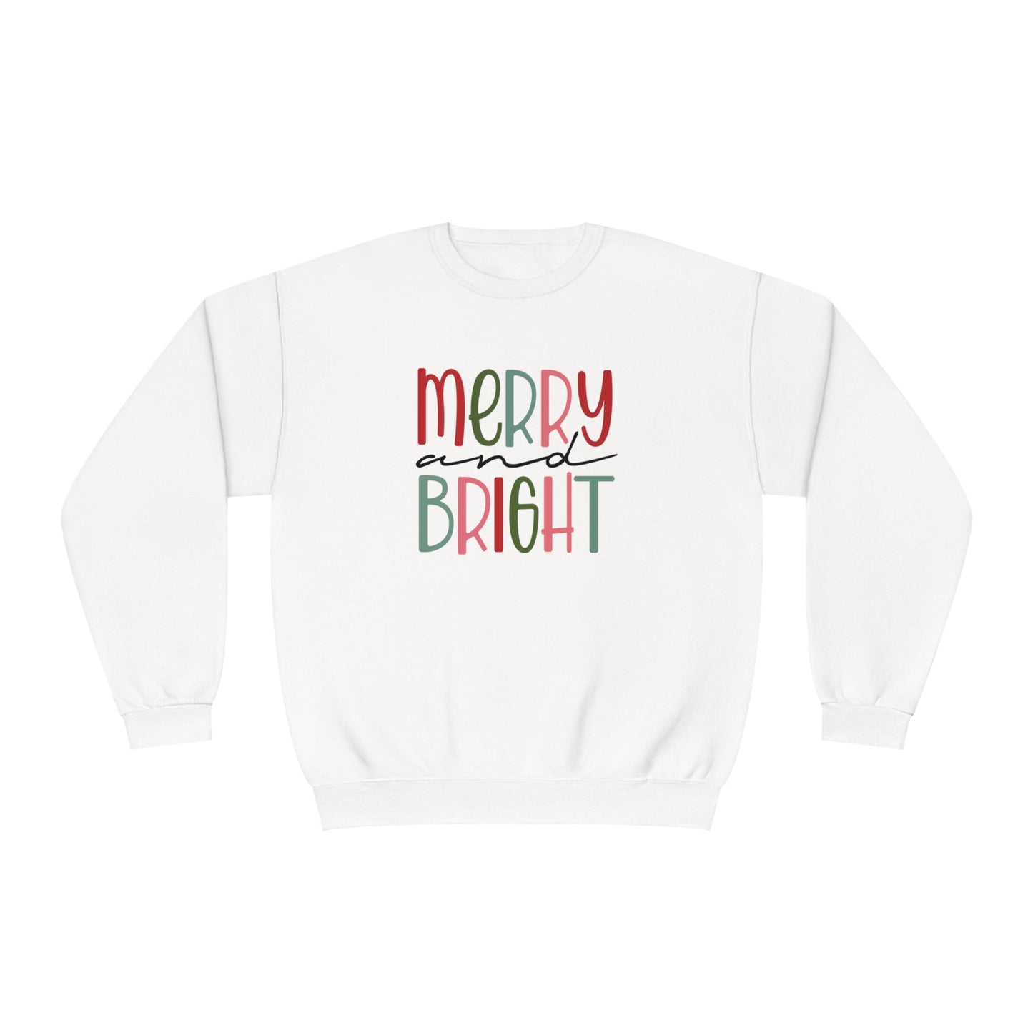 Merry and Bright Multicolored Crewneck Sweatshirt