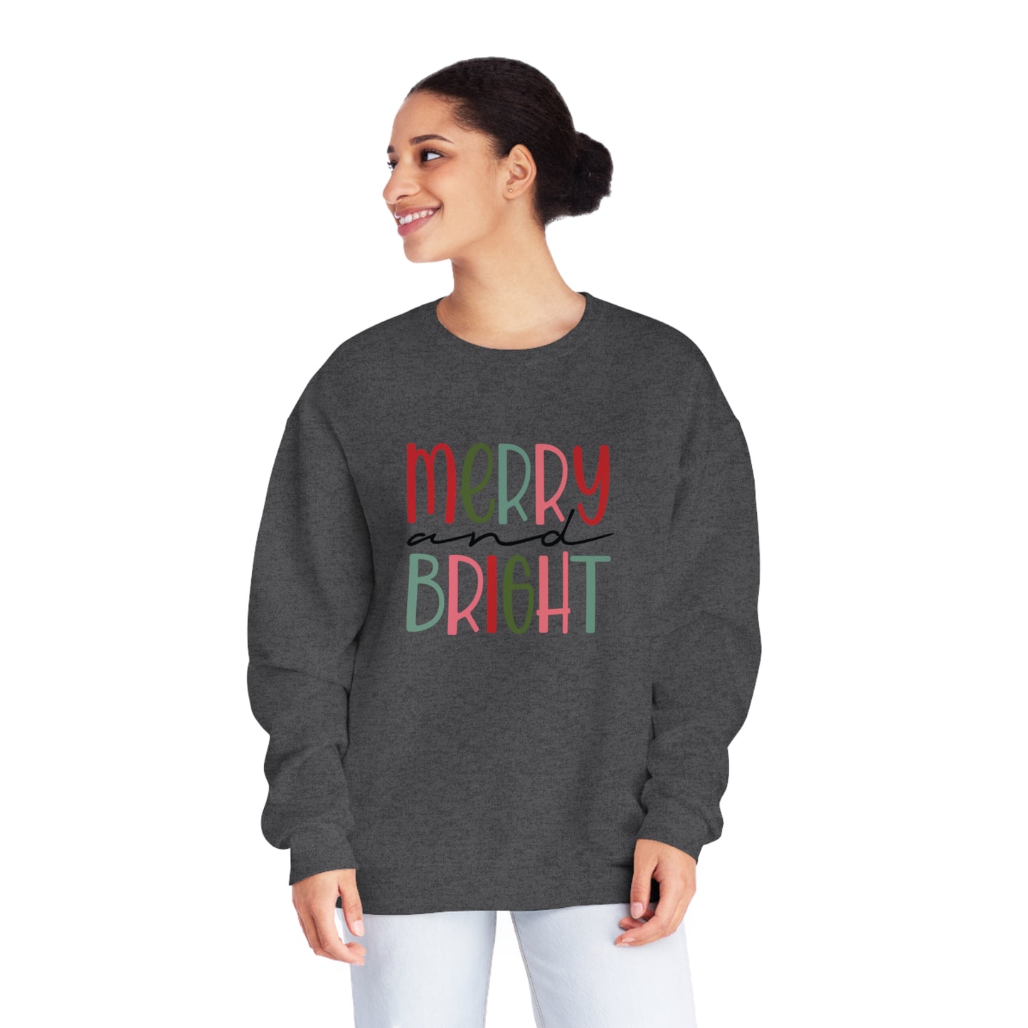 Merry and Bright Multicolored Crewneck Sweatshirt