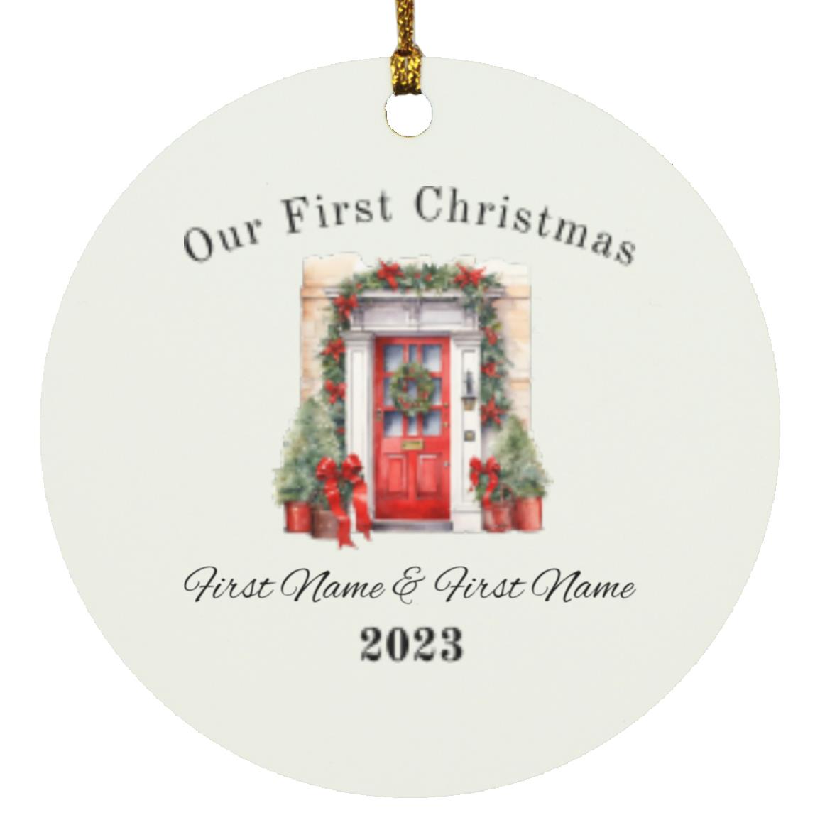 First Christmas Red Door Ornament