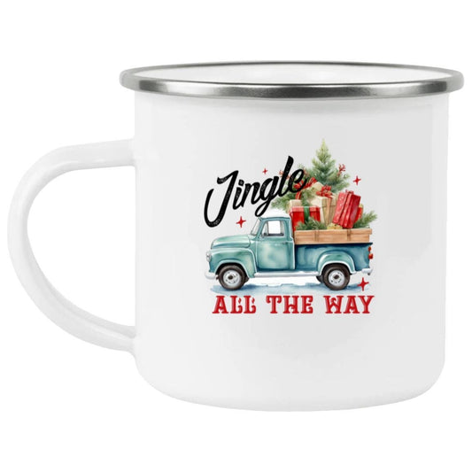 Jingle All the Way Enamel Camping Mug