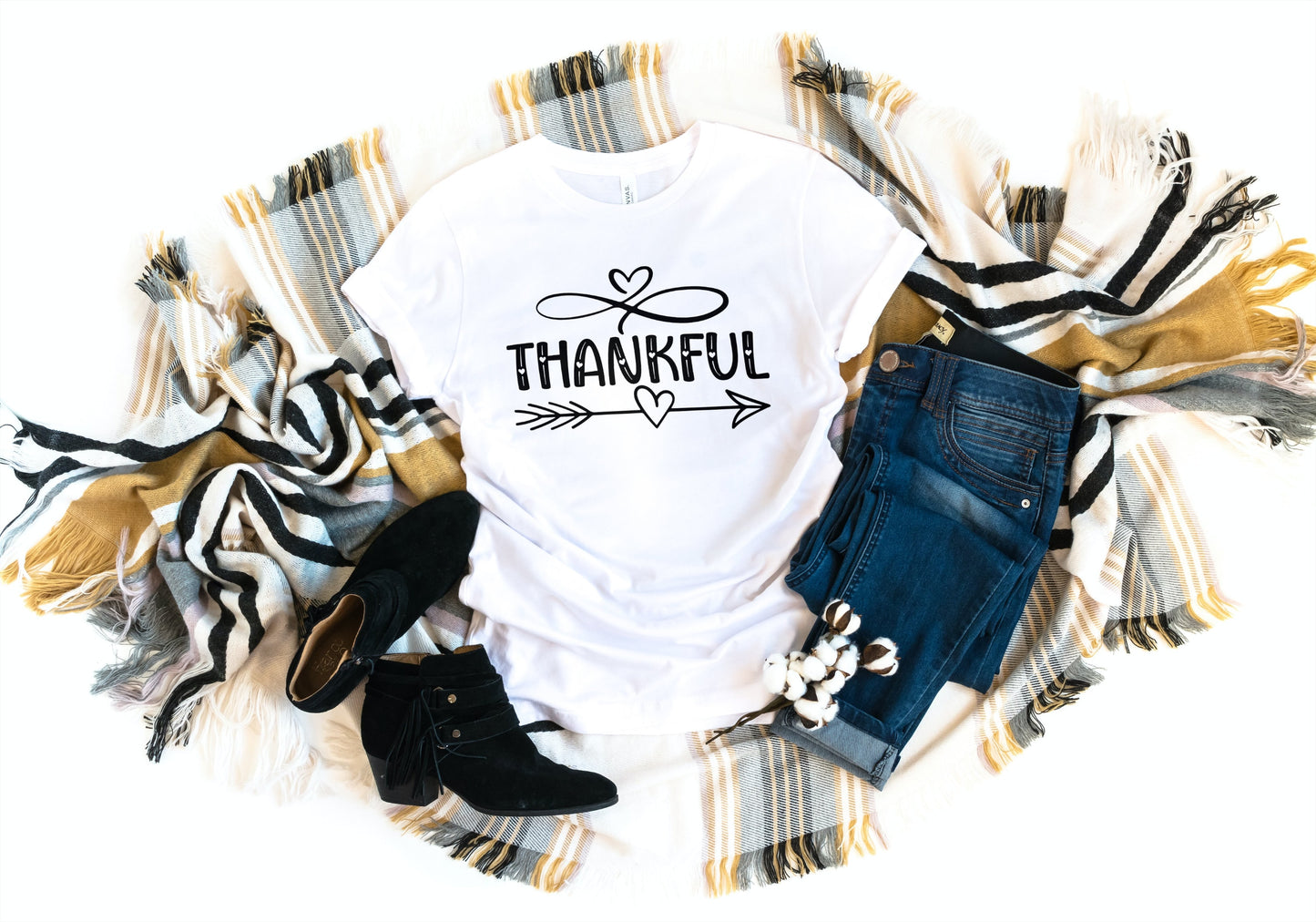 Thankful Hearts and Arrow T-Shirt