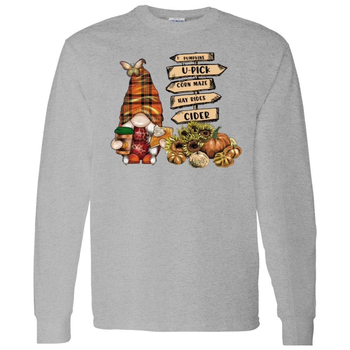 Gnome long sleeve Fall shirt